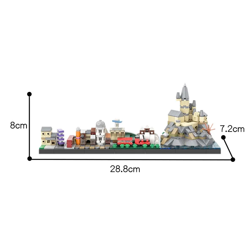 MOC 45659 The Journey To Hօgwarts Skyline - YWOBB
