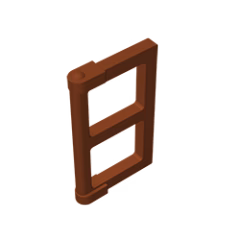 GOBRICKS GDS-792 Pane for Window 1 x 2 x 3 with Thick Corner Tabs - YWOBB