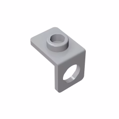 GOBRICKS GDS-1165 Minifigure Neck Bracket with Back Stud - Thin Back Wall - YWOBB