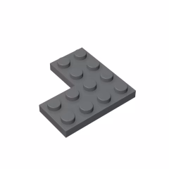 GOBRICKS GDS-696 Plate 4 x 4 Corner - YWOBB
