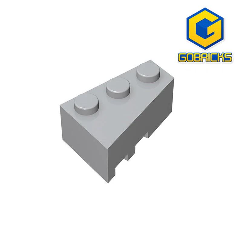 GOBRICKS GDS-595 Wedge 3 x 2 Right - YWOBB