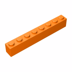 GOBRICKS GDS-536 Brick 1 x 8 - YWOBB