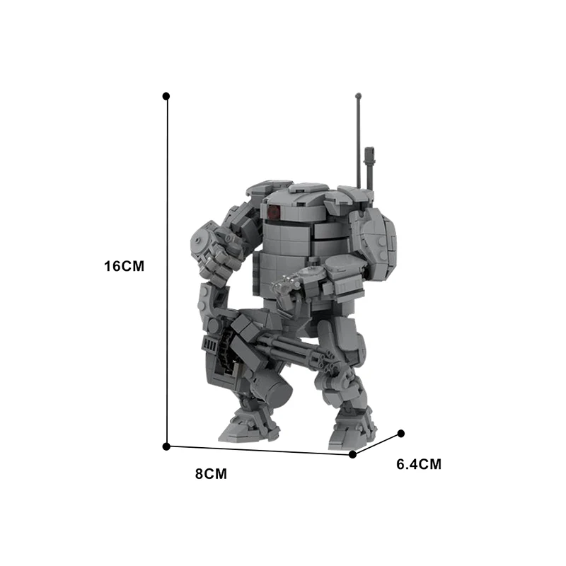 GOBRICKS MOC 134350 Golem Hardsuit Mk2 - YWOBB