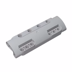 GOBRICKS GDS-1012 Panel Curved 11 x 3 with 10 Pin Holes through Panel Surface - YWOBB
