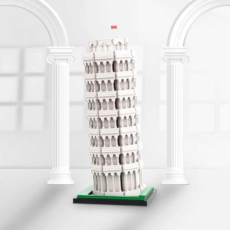 GOBRICKS MOC 141248 leaning tower of pisa - YWOBB