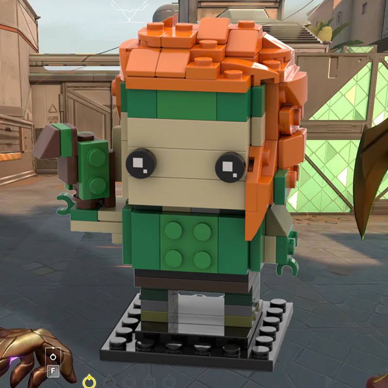 GOBRICKS MOC 116276 VALORANT Skye Brickheadz - YWOBB