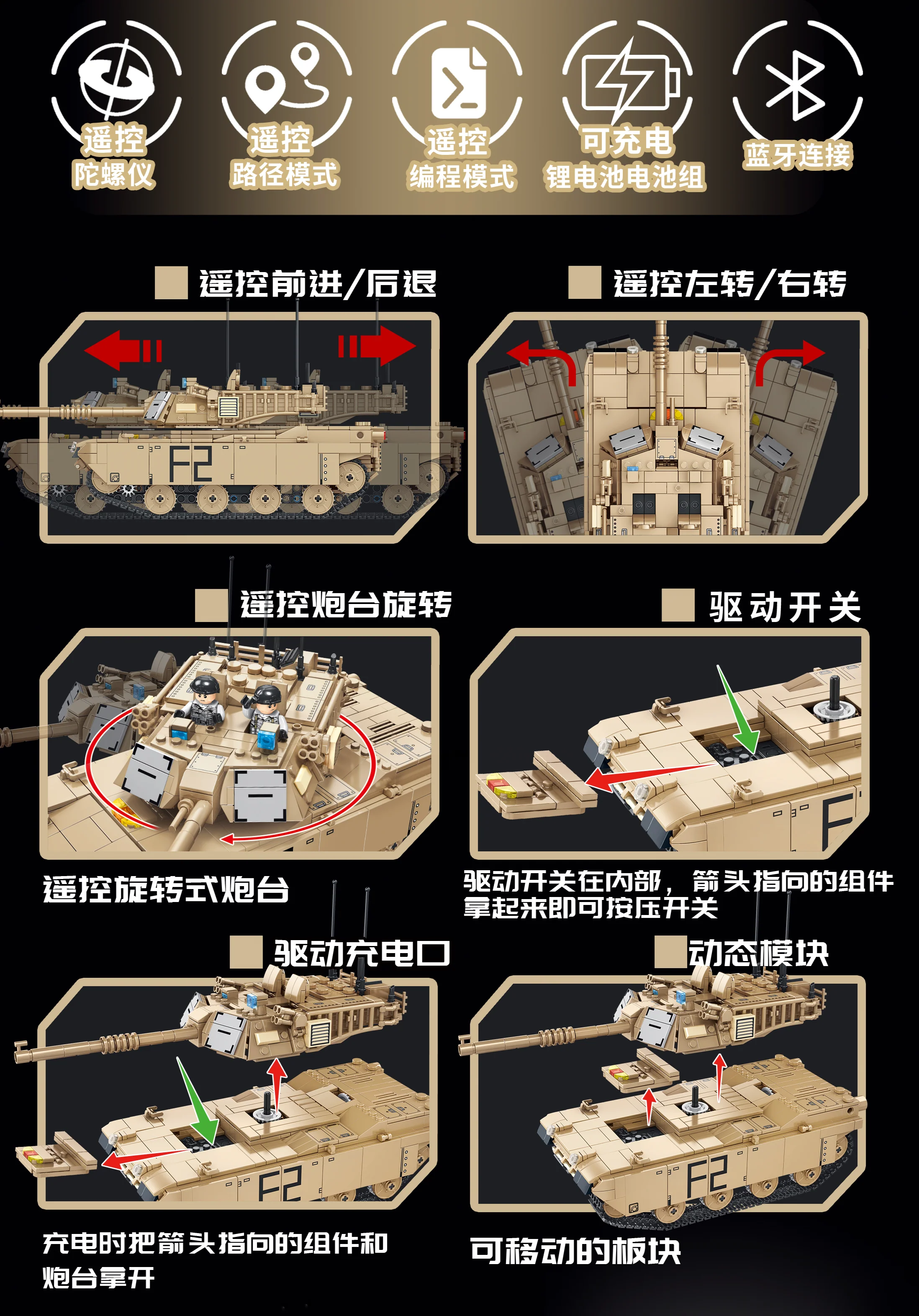 PANLOS 676006 M1A2 Abrams Main Battle Tank - YWOBB