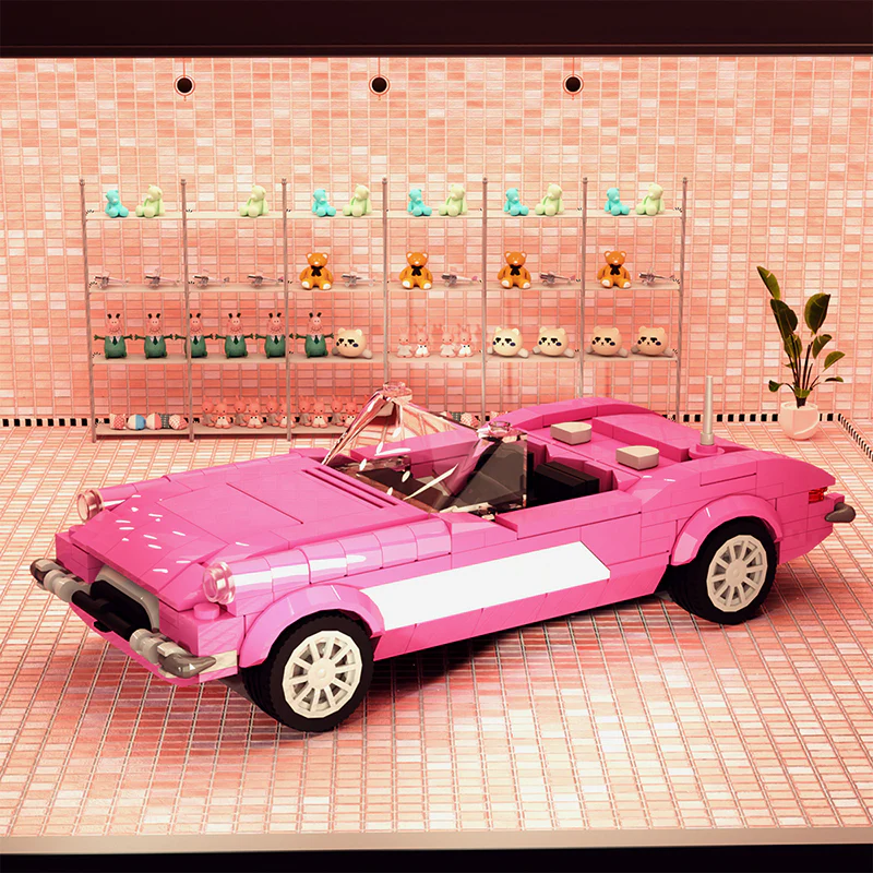 GOBRICKS MOC A1063 Barbie Chevy (Large) - YWOBB