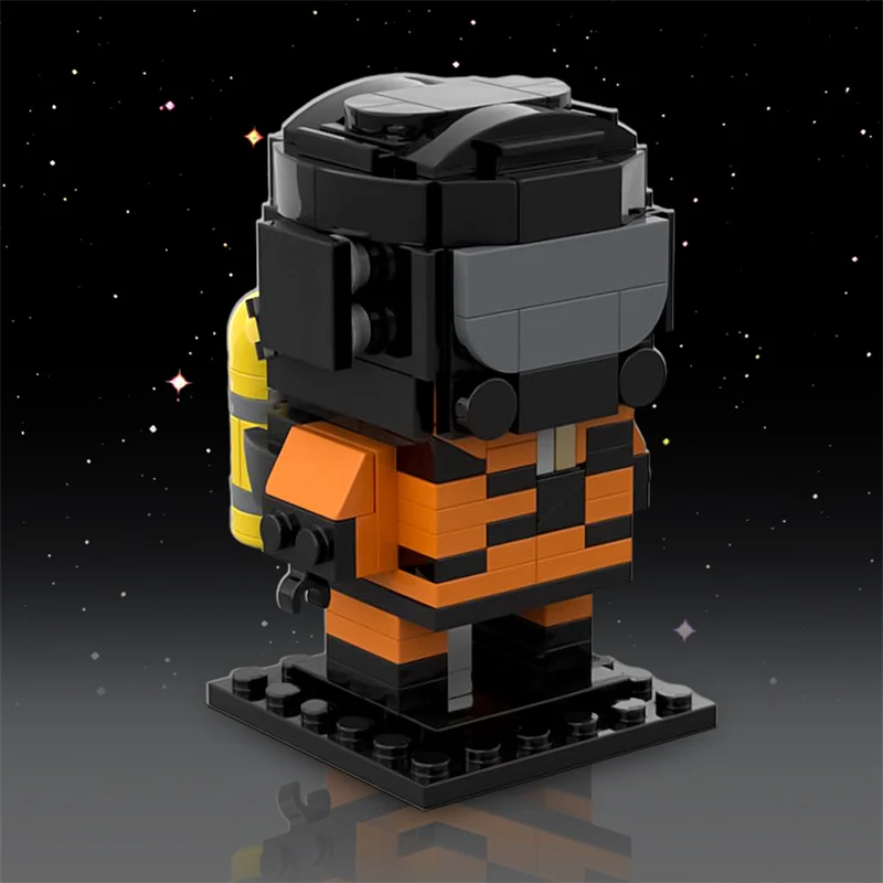 GOBRICKS MOC 165488 Lethal Company Crewmate Brickheadz - YWOBB