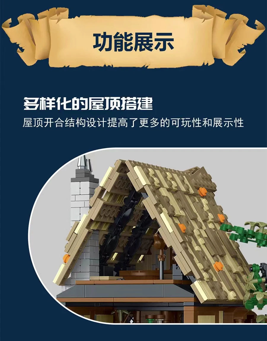 Mork 033031-033033 Medieval Architecture Series with Lights - YWOBB