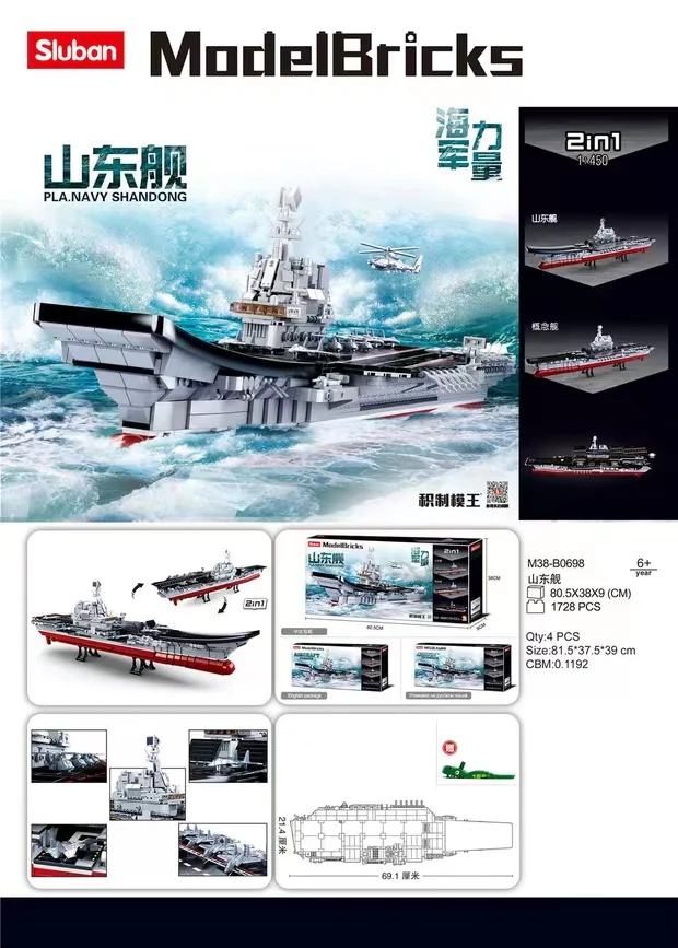 SLUBAN M38-B0698 PLA.Navy Shandong - YWOBB