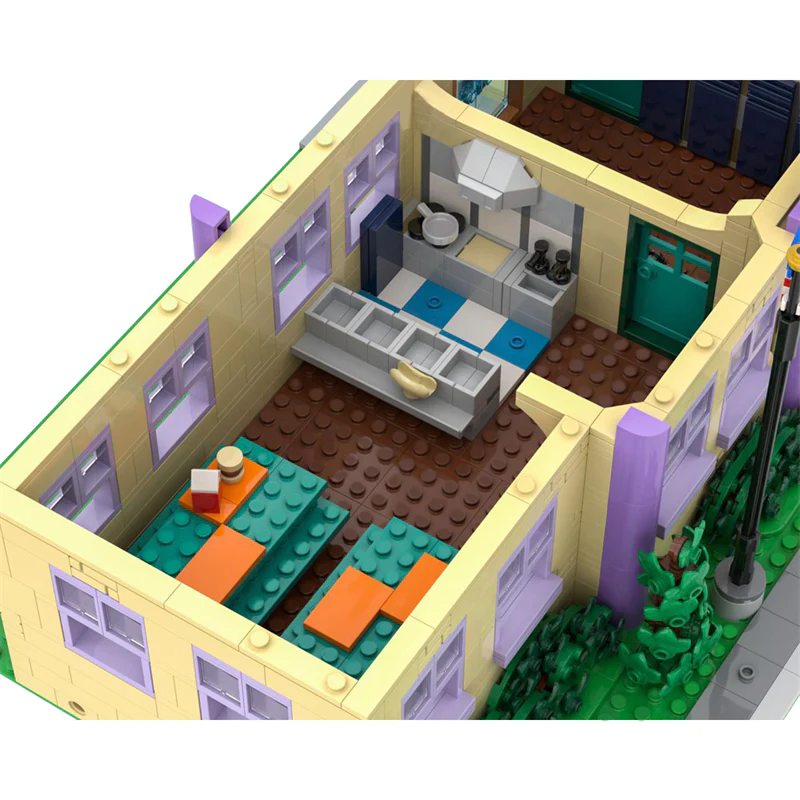 GOBRICKS MOC 177723 Modular Springfield Elementary School - YWOBB