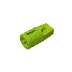 GOBRICKS GDS-1218 Hinge Cylinder 1 x 2 Locking with 1 Finger and Axle Hole on Ends with Slots - YWOBB