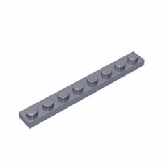 GOBRICKS GDS-506 Plate 1 x 8 - YWOBB