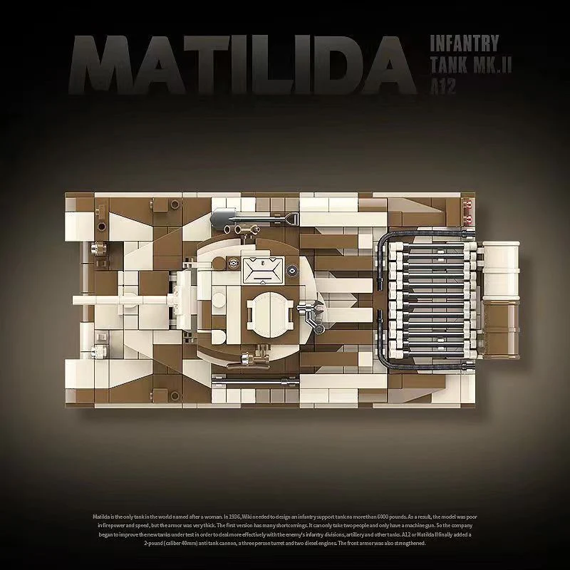 Quan Guan 100236 WWII Matilida Infantry Tank MK.II A12 - YWOBB