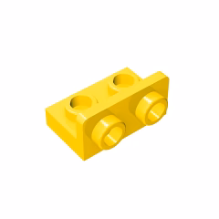 GOBRICKS GDS-643 Bracket 1 x 2 - 1 x 2 Inverted - YWOBB