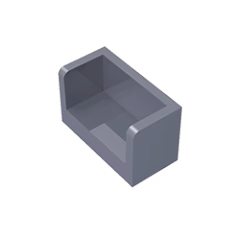 GOBRICKS GDS-1272 Panel 1 x 2 x 1 with Rounded Corners and 2 Sides - YWOBB