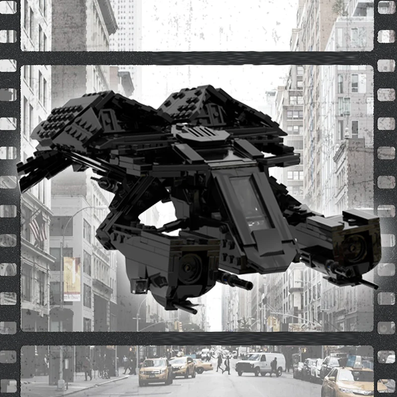 GOBRICKS MOC 123989 The Bat-the Dark Knight Batwing - YWOBB