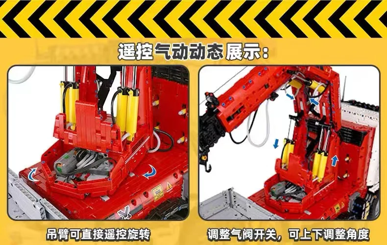 Mould King 19002 Pneumatic Crane Truck OVP US Warehouse Version - YWOBB