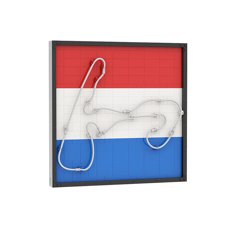 GOBRICKS MOC 92783 Zandvoort Track map - YWOBB