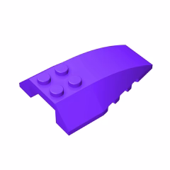 GOBRICKS GDS-898 Wedge 6 x 4 Triple Curved - YWOBB
