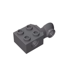 GOBRICKS GDS-1088 Brick Modified 2 x 2 with Pin Holes and Rotation Joint Ball Half - YWOBB