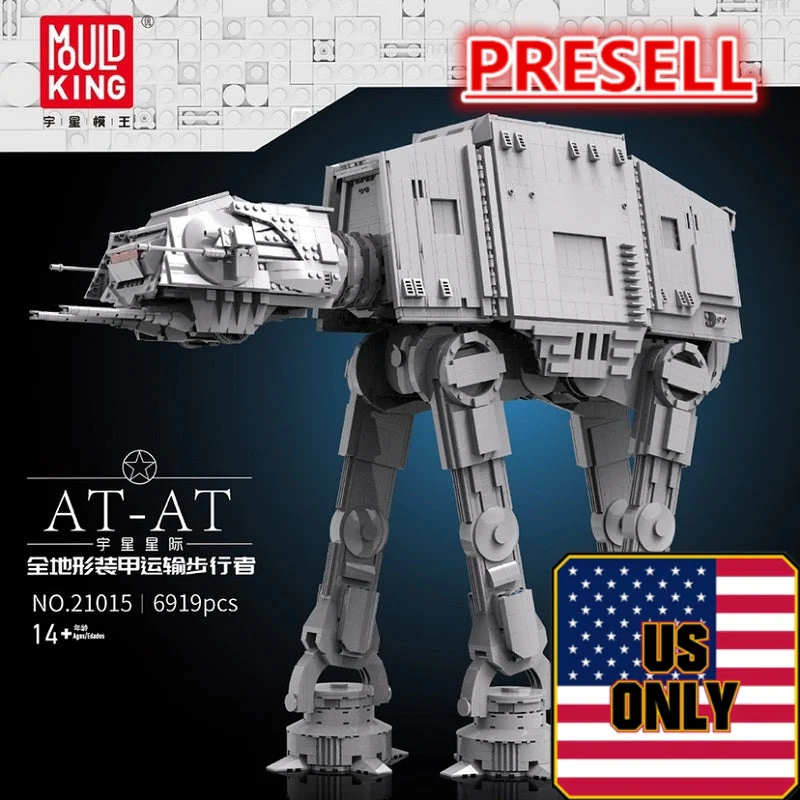 Mould King 21015 Minifig Scale AT-AT w/ Interior OVP US Warehouse Version - YWOBB
