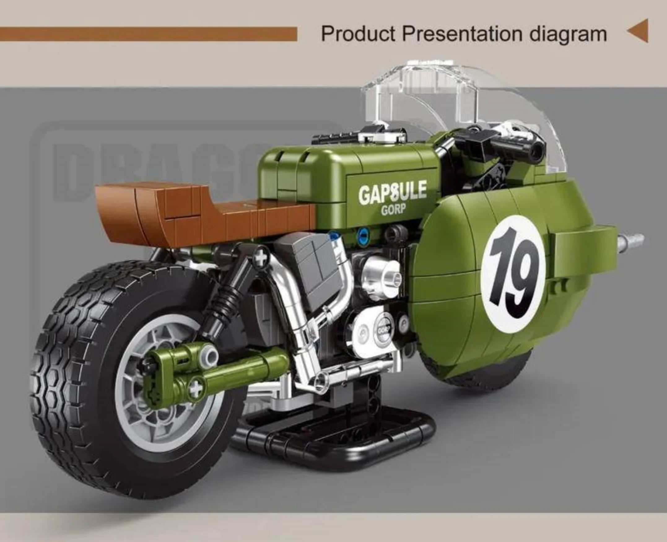 Small Angle JD006 DRAGON BALL Motorcycle - YWOBB
