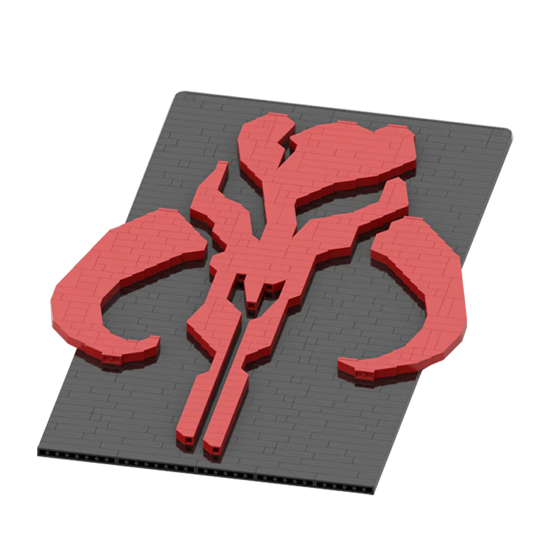 GOBRICKS MOC 28639 Mandalorian totem - YWOBB