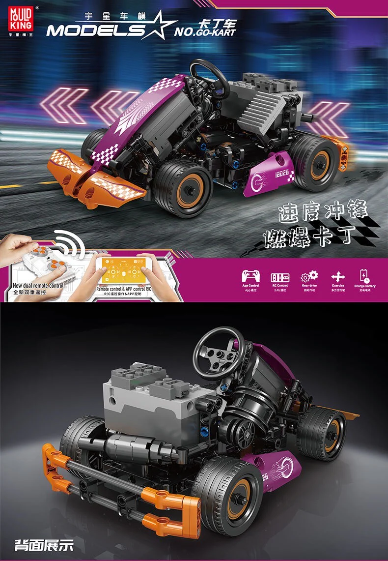 Mould King 18026 Karting - YWOBB