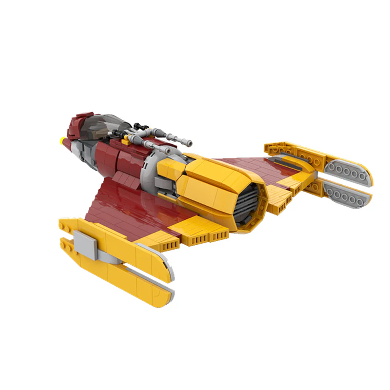 GOBRICKS MOC 158204 SW Ahsoka Shin Hati’s Starfighter MOC minifig scale - YWOBB