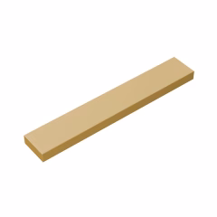 GOBRICKS GDS-564 Tile 1 x 6 - YWOBB