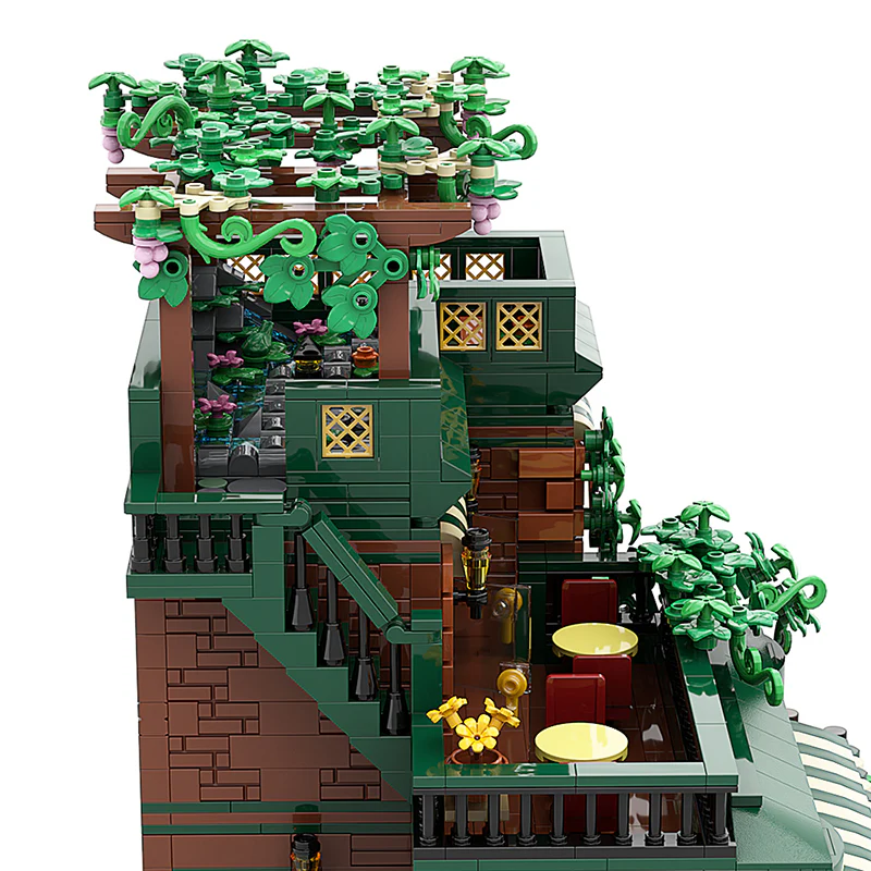 GOBRICKS MOC A0493 coffee house - YWOBB