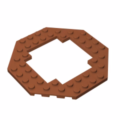 GOBRICKS GDS-1186 Modified 10 x 10 Octagonal with 6 x 6 Open Center - YWOBB