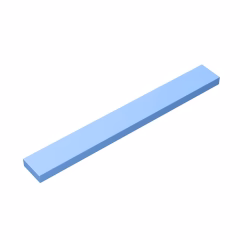 GOBRICKS GDS-565 Tile 1 x 8 - YWOBB
