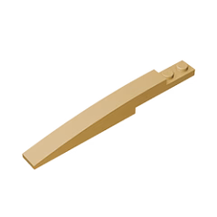 GOBRICKS GDS-950 Slope, Curved 10 x 1 - YWOBB