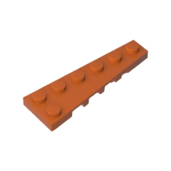 GOBRICKS GDS-2143 Wedge Plate 6 x 2 Right - YWOBB