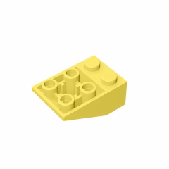 GOBRICKS GDS-598 Inverted 33 3 x 2 without Connections between Studs - YWOBB