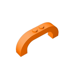 GOBRICKS GDS-856  Arch 1 x 6 x 2 Curved Top - YWOBB