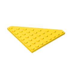 GOBRICKS GDS-700  Plate 8 x 8 Cut Corner - YWOBB