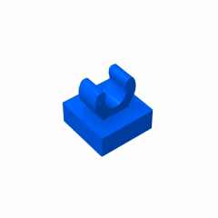 GOBRICKS GDS-818  Modified 1 x 1 with Open O Clip - YWOBB