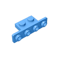 GOBRICKS GDS-638 Bracket 1 x 2 - 1 x 4 with Rounded Corners - YWOBB