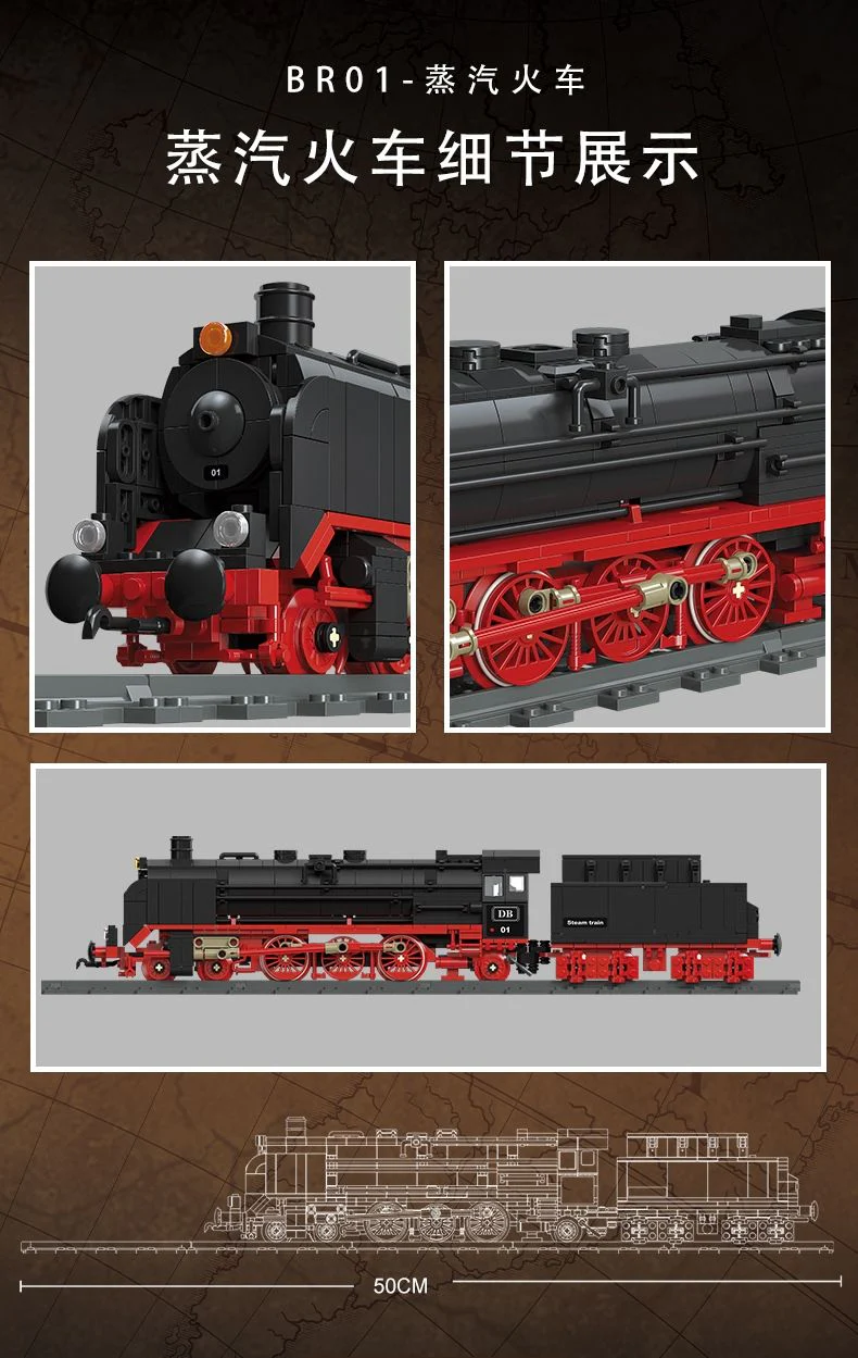 JIE STAR 59004 The BR01 Steam Locomotive - YWOBB