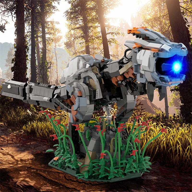 GOBRICKS MOC A1300 Zero Dawn on the Horizon - Red Eyed Observer - YWOBB