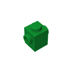 GOBRICKS GDS-649 Modified 1 x 1 with Studs on 2 Sides, Opposite - YWOBB