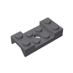 GOBRICKS GDS-1064 Mudguard 2 x 4 with Arch Studded with Hole - YWOBB