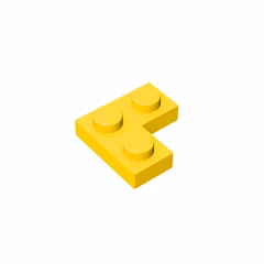 GOBRICKS GDS-585 Plate 2 x 2 Corner - YWOBB
