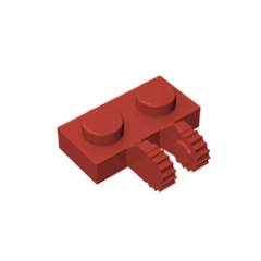 GOBRICKS GDS-823 Hinge Plate 1 x 2 Locking with 2 Fingers on Side and 9 Teeth - YWOBB