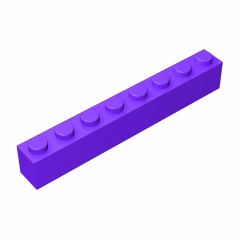 GOBRICKS GDS-536 Brick 1 x 8 - YWOBB