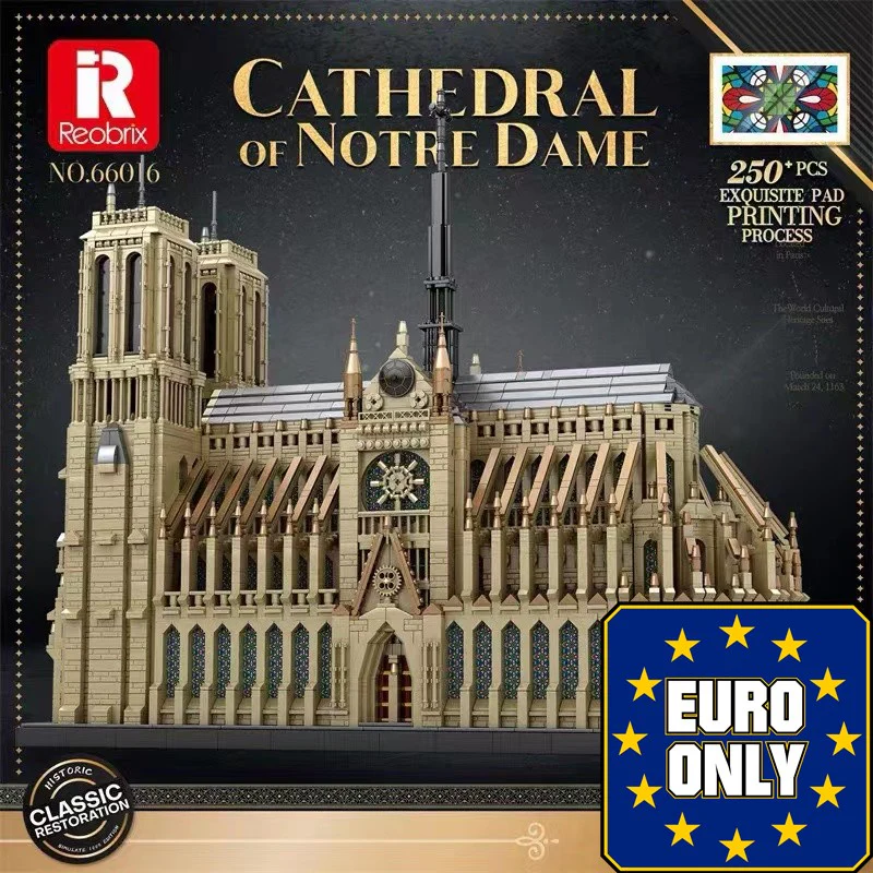 Reobrix 66016 Cathedral of Notre-Dame OVP EU Warehouse Version - YWOBB